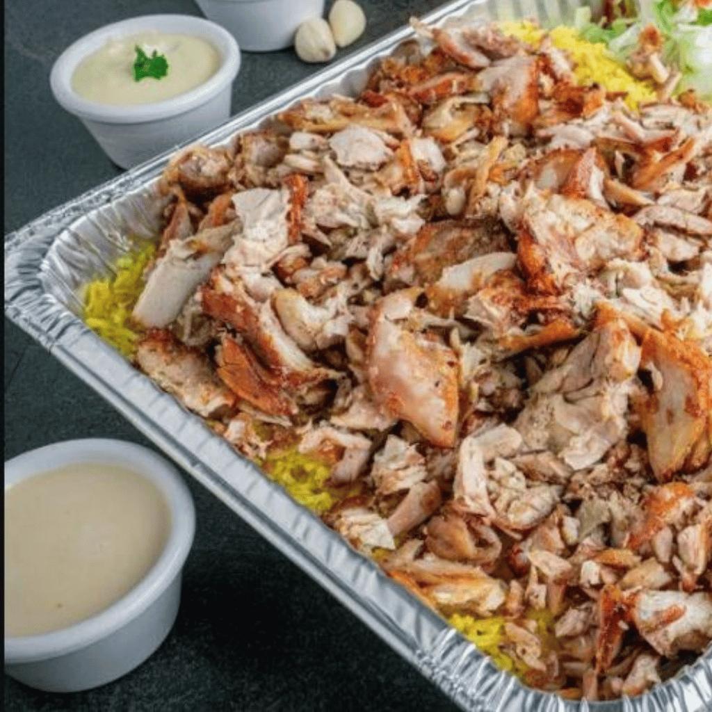 chicken shawarma tray